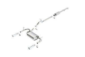 Borla Performance Touring Dual Cat-Back Exhaust System w/Polished Tip - JK 4dr 2012+