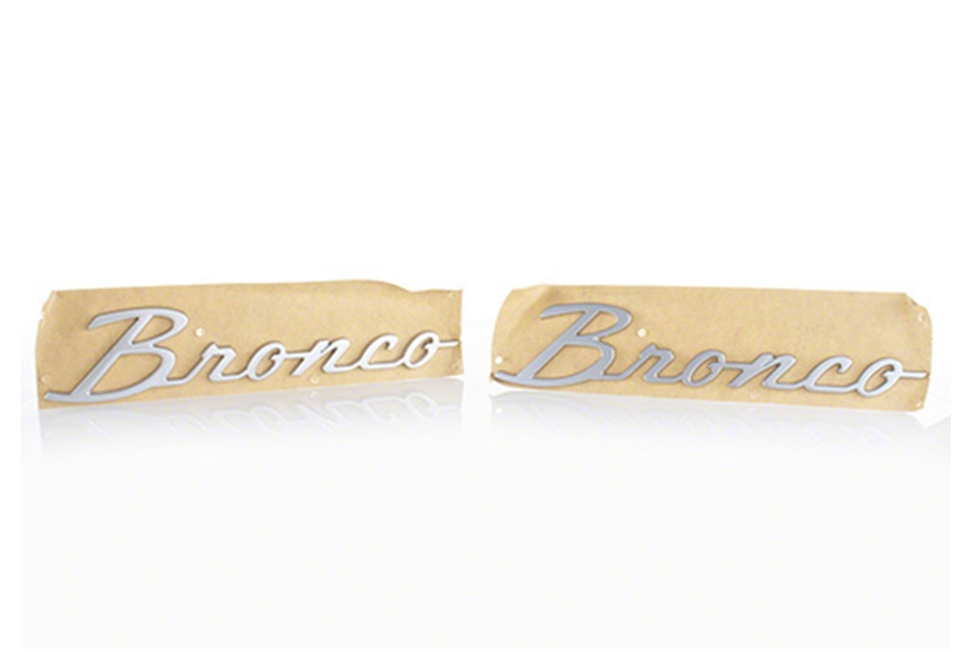 Ford Performance Parts Bronco Script Emblem Kit - Silver - Bronco 2021+