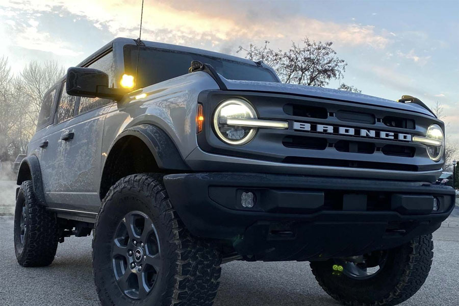 Diode Dynamics SS3 LED Fog Light Kit, Sport - White SAE Fog - 2021+ Bronco