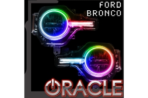 Oracle Colorshift Headlight Halo Kit w/ DRL Bar - Base Headlights, 2.0 Controller - Ford Bronco 2021+