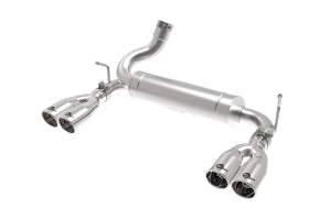 aFe Power Vulcan Series 2.5in Axle-Back Exhaust System - Polished - JK 3.6L/3.8L