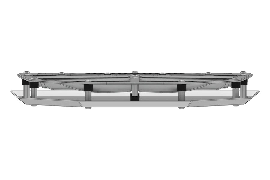 Motobilt Center Hood Vent - Rock Monster USA Hood Compatible - JK