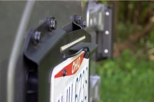 Kentrol Backside License Plate Mount - Black - JL