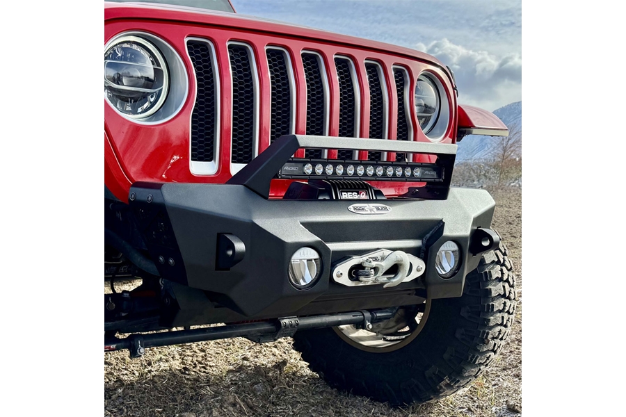 Rock-Slide Engineering Appalachian Steel Stubby Front Bumper - JT/JL