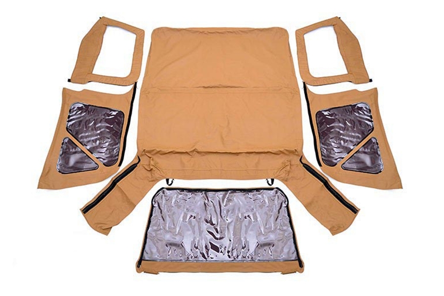 Rough Country Replacement Soft Top - Spice  - TJ w/ Half Steel Doors