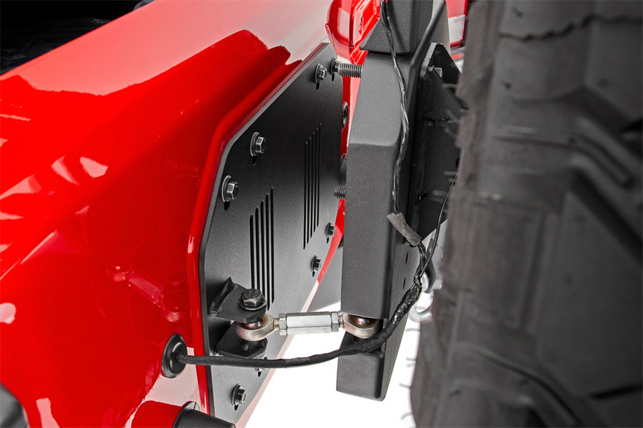 Rough Country Rear Trail Bumper w/ Tire Carrier  - JL