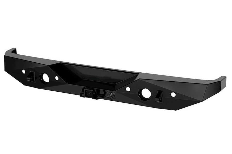 Icon Vehicle Dynamics Pro Series 2 Rear Bumper w/ Hitch and Tabs - JL