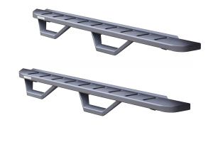 Go Rhino RB10 Running boards w/ Drop Steps - Textured Black - JL 2Dr