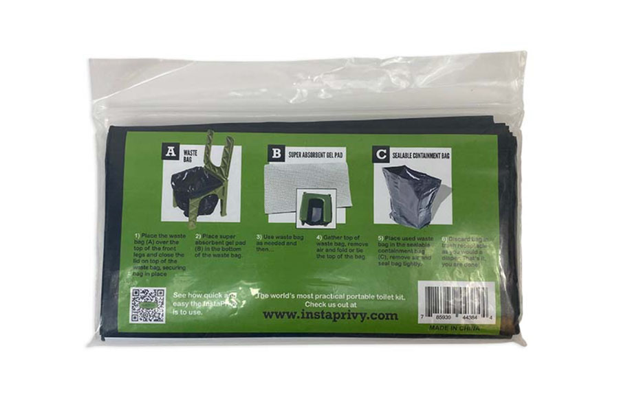 InstaPrivy Waste Bag Kit, 5 sets
