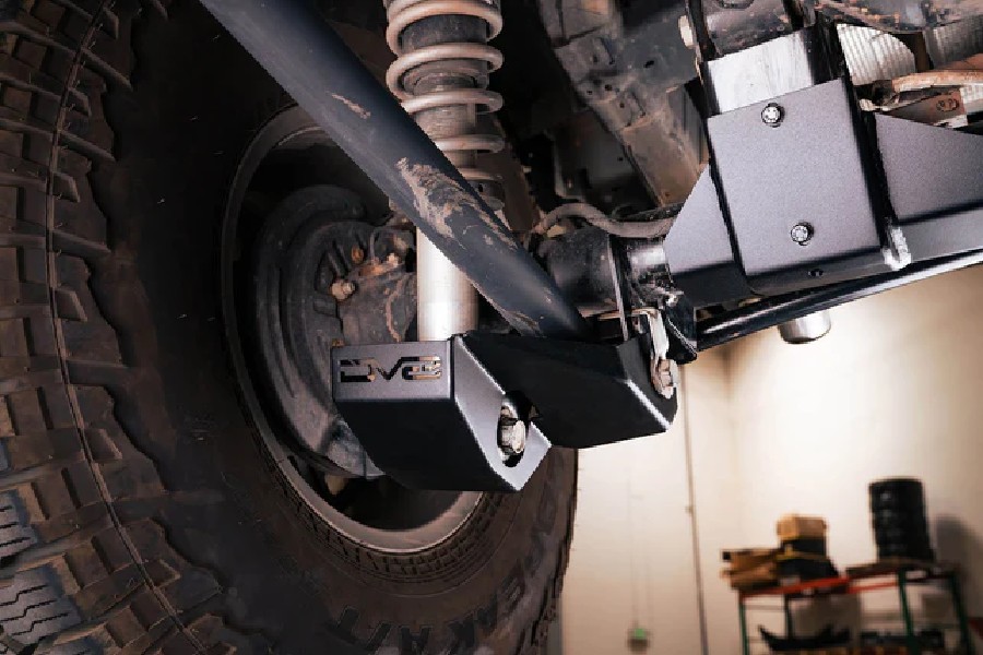 DV8 Offroad Rear Shock Guard Skid Plates - Bronco 2021+