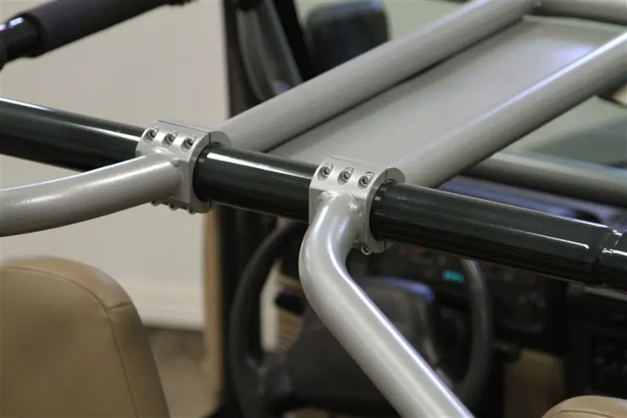 Rock Hard 4x4 Rear Overhead Angle Bars - LJ/TJ 2003-06