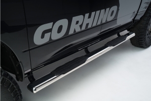 Go Rhino 5in 1000 Series Oval Side Steps - Polished - JL 4Dr