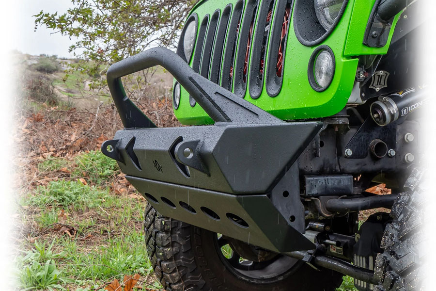 Turn Offroad Front Bumper w/ Full Skid Plate - JK/JL/JT