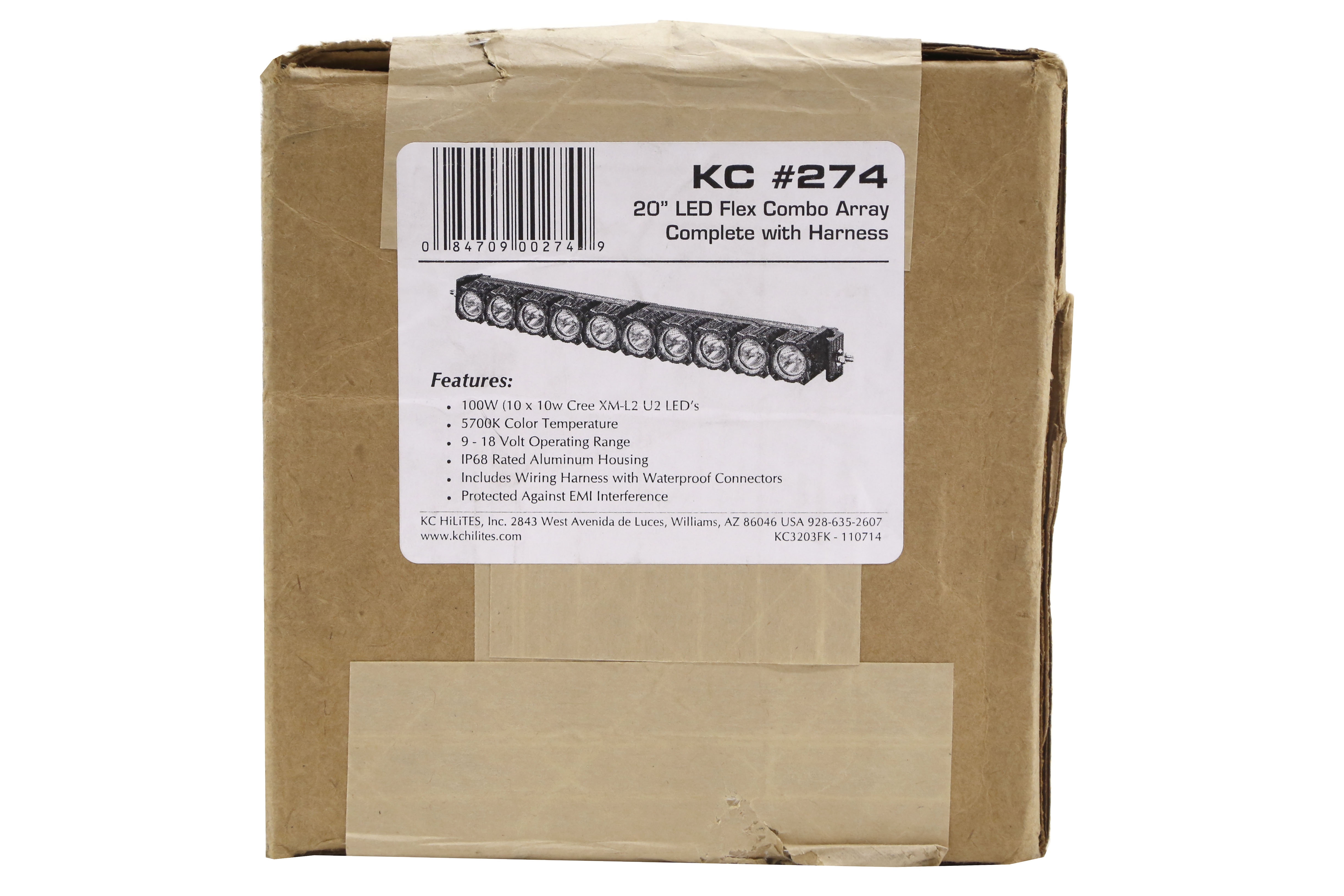 KC HiLites 20in Flex Array LED Light-Bar Expandable Spot/Spread Pattern