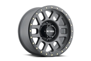 Method Race Wheels 305 Series NV Wheel 18x9 8x6.5 18mm Offset Titanium Matte Black Lip