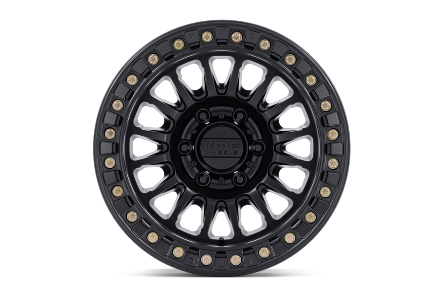 KMC Wheels KM239 Impact Beadlock Wheel, 17x9 5x5 -12 - Matte Black - JT/JL/JK