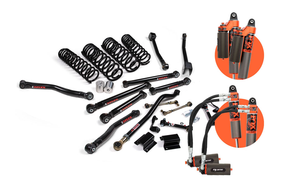JKS J-Krawl 3-3.5in Lift Kit w/ Fox 3.0 Factory Race Series Shocks (Flex End) ( Part Number: JSPEC171FRS)