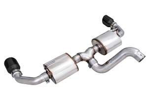 AWE Tread Edition Axleback Dual Exhaust - Diamond Black Tips - JL 3.6L/2.0L