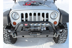 JCR Offroad Crusader Mid Width Front Winch Bumper Bare