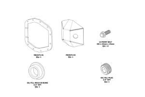 Motobilt DIY Rubicon Front DIFF Cover M210  - JT/JL