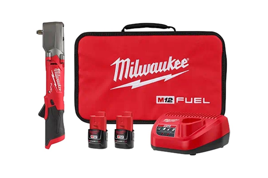 Milwaukee Tool M12 FUEL 3/8in Right Angle Impact Wrench w/ Friction Ring Kit