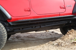Rock Hard 4x4  RHX Series Tube Slider Rocker Guards - Flat Step - JL 4dr