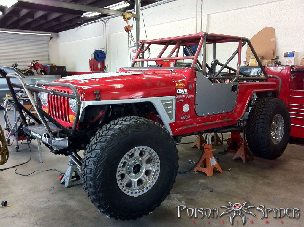 Poison Spyder DeFenders Negative Front Fenders Aluminum - LJ/TJ