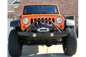 Poison Spyder Brawler Mid Width Front Bumper w/Brawler Bar Bare - JK