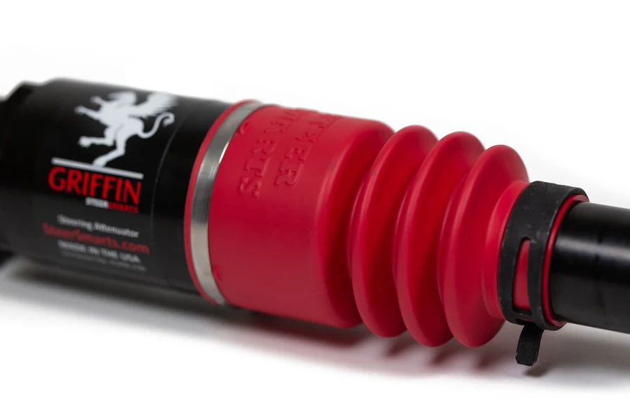Steer Smarts Griffin XD Steering Attenuator Upgrade w/Red Bellows - JT/JL/JK
