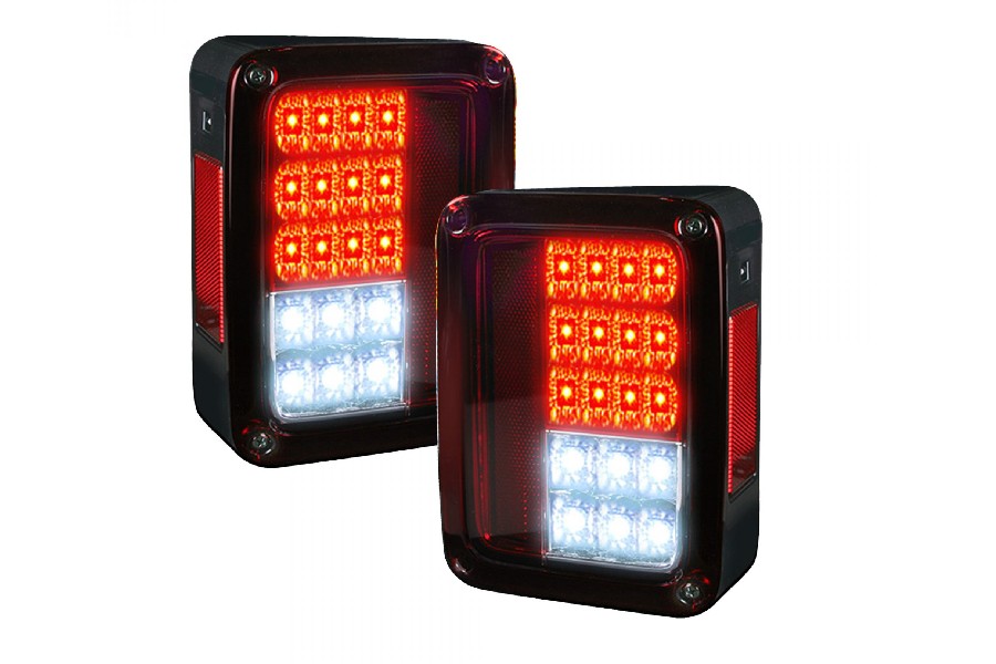 RECON LED Tail Lights, Red  - JK