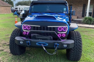 Oracle Lighting Vector Series Grill Surface Mount LED Halo Kit, White - JT/JL/JK