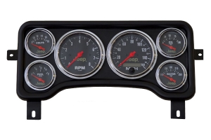Auto Meter Direct Fit Dash Panel, 6 Gauge - TJ
