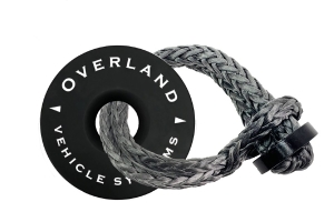 Overland Vehicle Systems Combo Pack Soft Shackle 5/8in w/Collar 44500 lb Recovery Ring 6.25in 45000 lb - Black