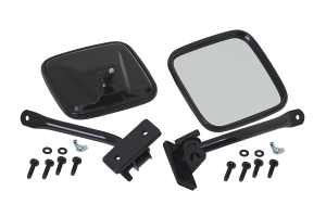 Kentrol E-Z Detach Mirror Set - Powdercoat Black  - JK/TJ