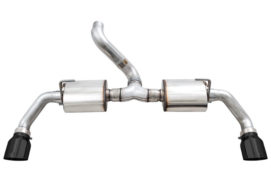 AWE Tread Edition Axleback Dual Exhaust - Diamond Black Tips - JL 3.6L/2.0L