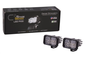 Diode Dynamics SS C2 Sport 2in LED Pods, ABL White - Driving