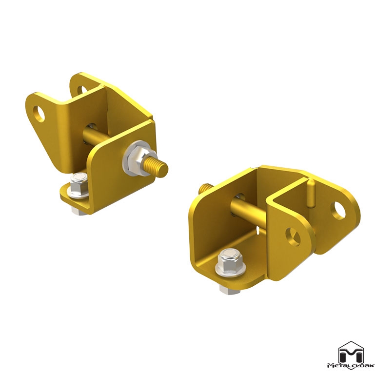 MetalCloak Outboard Shock Mount Spacer Relocation Kit - Lower Front - JK