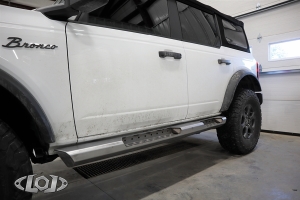 LOD Offroad Destroyer Rock Sliders, Black  - Bronco 4dr 2021+