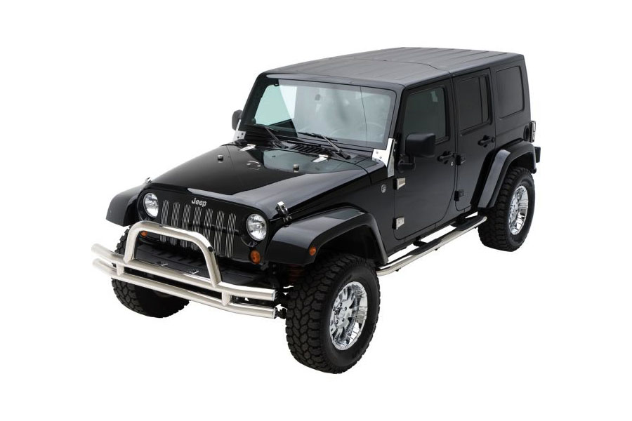 Smittybilt Hood Kit Stainless Steel - JK