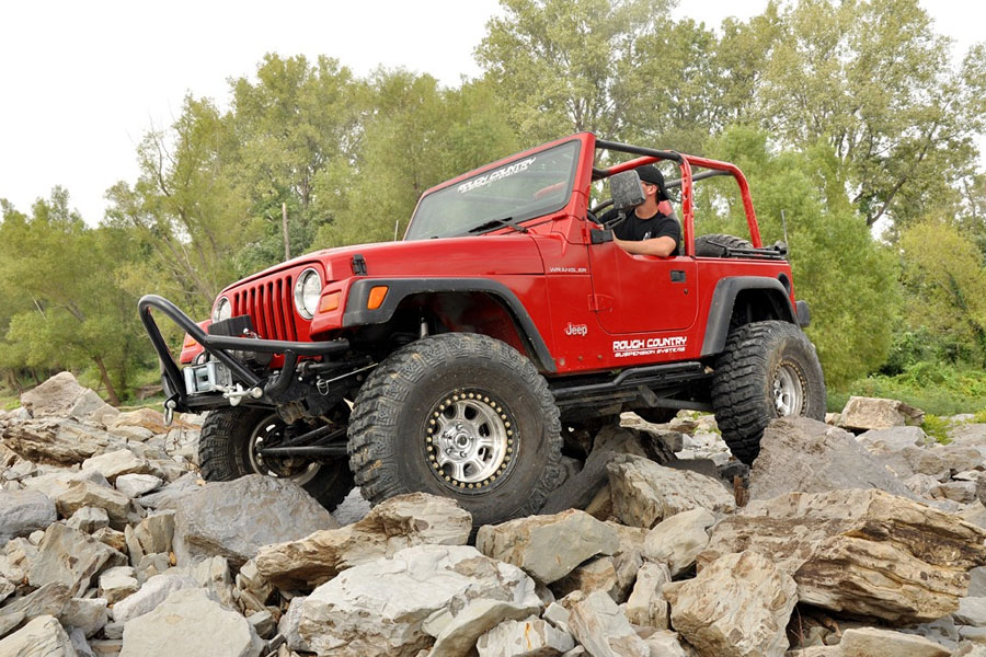 Rough Country X-Series 4in Long Arm Lift Kit w/ N3 Shocks - TJ