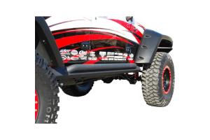 MBRP Off Camber Fabrications Rock Rails LINE-X Coated - JK 4dr
