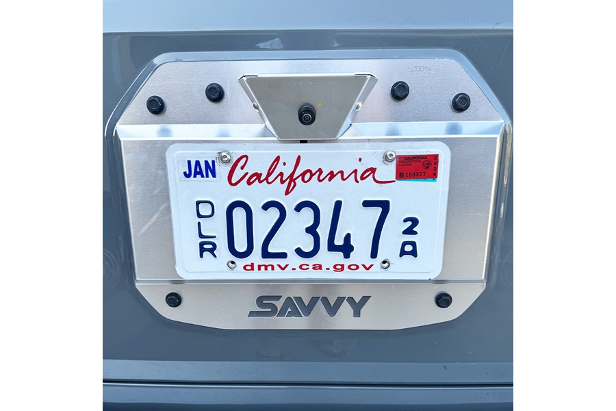 Savvy Offroad Aluminum Spare Tire Delete and Camera Mount - Bare - JL