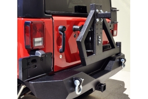 DV8 Offroad RS-2 Single Action Rear Bumper and Tire Carrier - JK