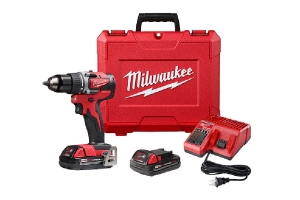 Milwaukee Tool M18 Compact Brushless Drill Driver Kit - Battery/Charger Included, 1/2in