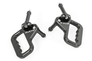 American Trail Products Aluminum Front Grab Handles - Black  - JK 