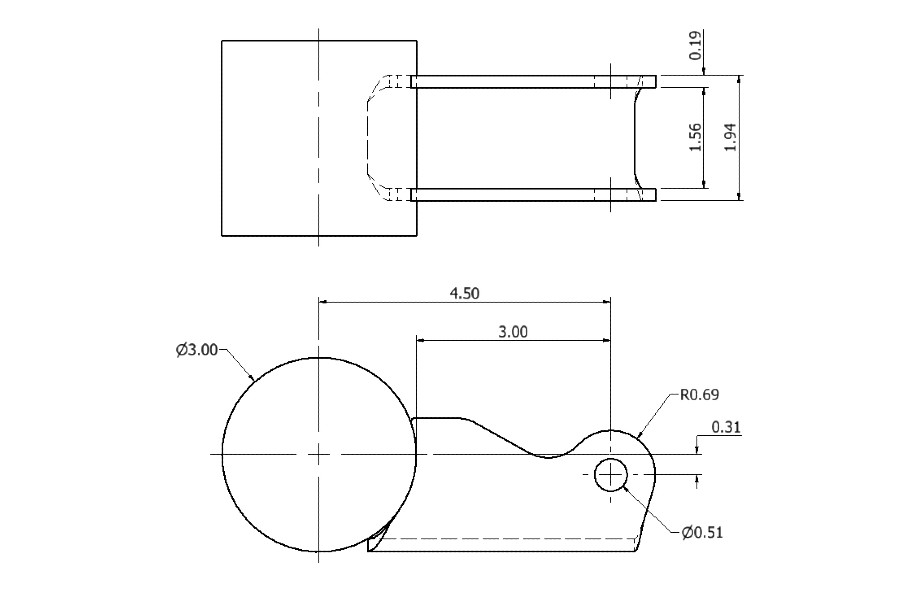 Motobilt Universal Formed Shock Brackets for Axle Tube