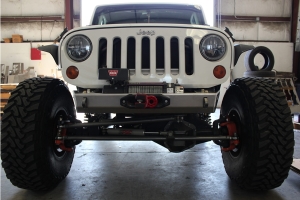 VKS Fab Shorty V3 Front Bumper - Bare Aluminum - JK