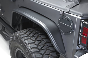 Bushwacker Aluminum Tube Fender Flares Front and Rear Lights Included - JK