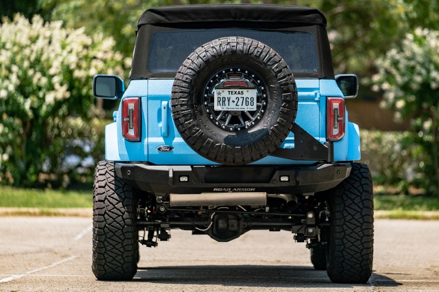 Road Armor Stealth Full Width Rear Bumper, Texture Black Powder Coat - Bronco 2021+