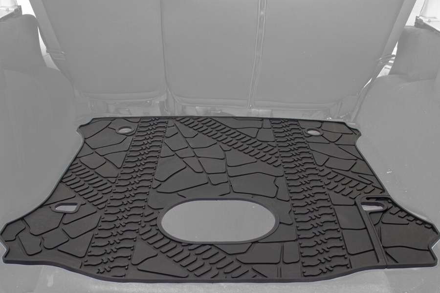 King 4WD Premium Four-Season Cargo Liner - w/Subwoofer Cutout - JK 4dr 2014+ 